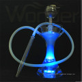 Cheap Hookah de vidro de três cores com LED